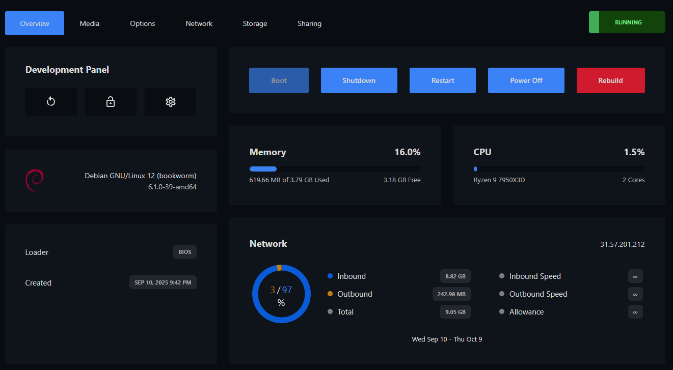 Control Panel